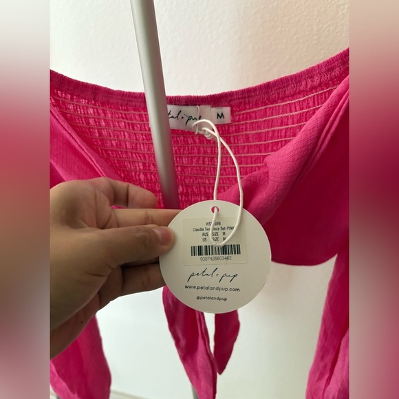 Petal & Pup Fuchsia Puff Sleeve Blouse - Picture 5 of 5